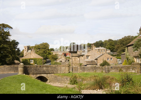 DOWNHAM LANCASHIRE REGNO UNITO settembre uno dei più belli villaggi della zona Foto Stock