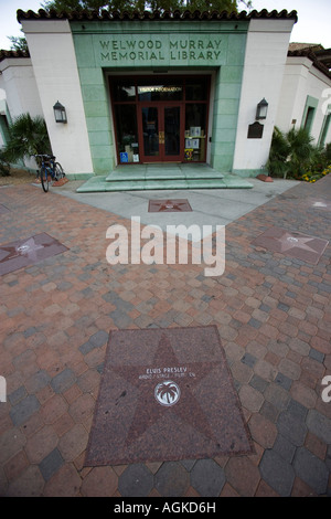 Elvis Presleys stella sulla Walk of Fame Palm Springs California USA Foto Stock