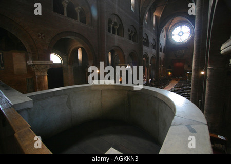 Pulpito di Modena cattedrale, Italia Foto Stock