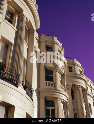 Grado 1 elencati Regency terrazze di Brunswick Square, Hove. Foto Stock