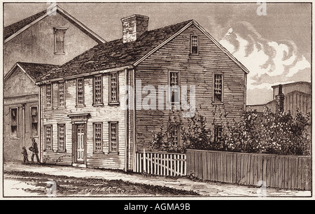 Luogo di nascita di William Lloyd Garrison (1805-1879), Newburyport, Massachusetts Foto Stock