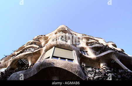 La Pedrera Casa Mila Barcellona Spagna Foto Stock