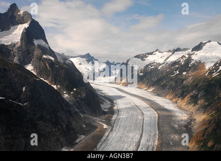 Vista aerea di Juneau campi di ghiaccio in Alaska, STATI UNITI D'AMERICA Foto Stock