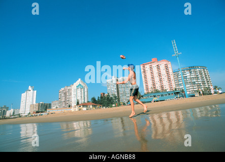 La ricreazione a Beach Durban, Sud Africa Foto Stock