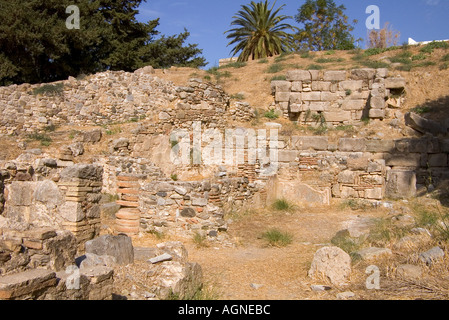 Dh archeologico occidentale della città di Kos Grecia KOS Western sito archeologico rovine murata Foto Stock