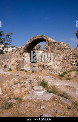 Dh archeologico occidentale della città di Kos Grecia KOS Western sito archeologico rovine tetto ad arco Foto Stock