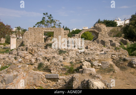 Dh archeologico occidentale della città di Kos Grecia KOS Western sito archeologico rovine tetto ad arco Foto Stock