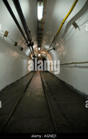 Gallery, Tedesco Mining Museum Bochum zona della Ruhr, NRW, Germania Foto Stock