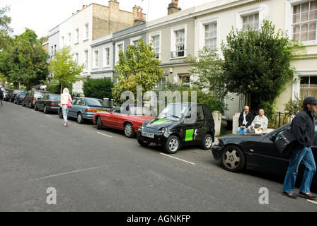 Auto elettrica, vicino a Portobello Road, Londra Foto Stock