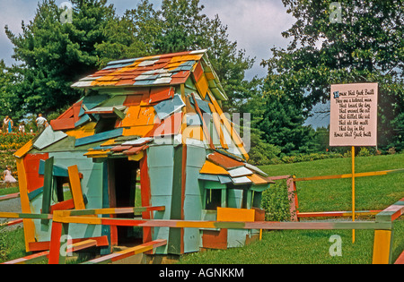 " La casa che Jack costruita' a 'Storytown USA' inizio American theme park c.1955 Foto Stock