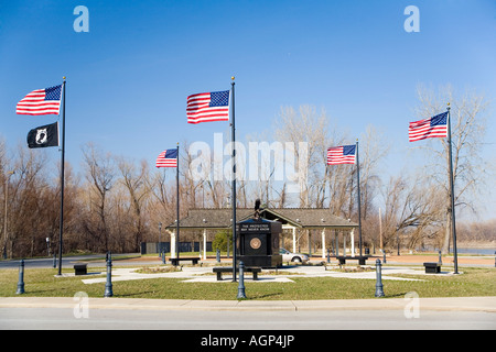 Veteran's Memorial a San Carlo vicino a St Louis, MO. Foto Stock