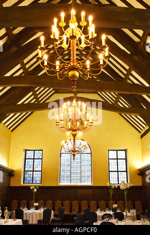 Interno del XIV secolo Merchant Taylors Hall, York, England, Regno Unito Foto Stock