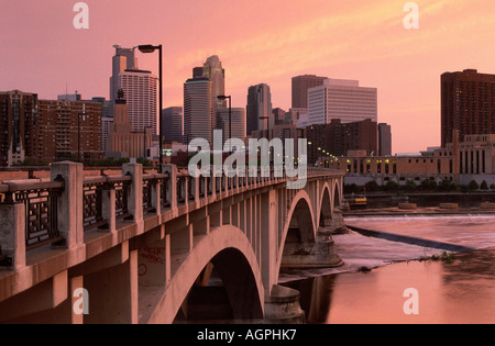 Minneapolis / Skyline Foto Stock