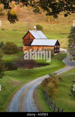 Di Sleepy Hollow Agriturismo vicino a Woodstock Vermont Foto Stock