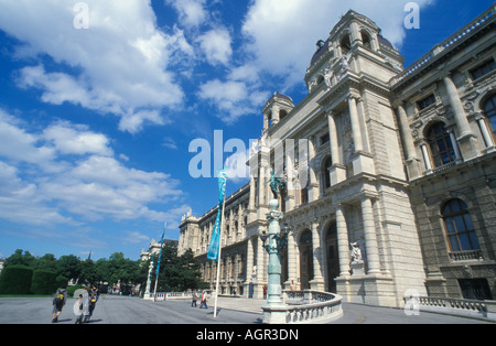 Vista del Kunsthistorisches Museo museo di storia dell'arte a Vienna Austria Foto Stock