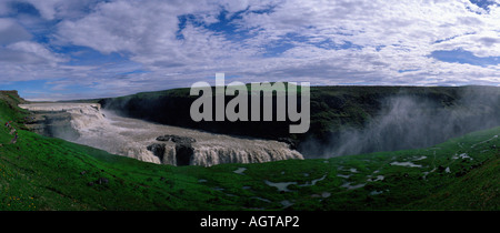 / Cascate Gullfoss Foto Stock