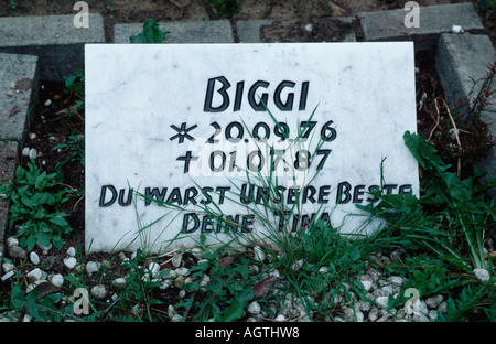 Cimitero degli animali Foto Stock