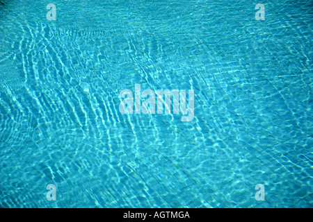 SSK79628 astratto modello ripple sull acqua pulita azzurra della piscina Foto Stock