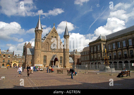 Il Binnenhof corte interna e la Knight s Hall a La Hague nella provincia di South Holland Olanda Foto Stock