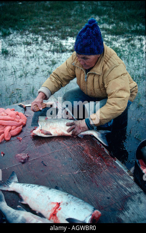 Donna Inuit Foto Stock