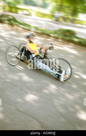 Sedia a rotelle internazionale marathon Rollstuhlmarathon Foto Stock