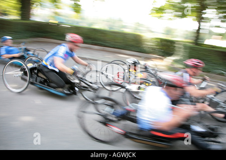 Sedia a rotelle internazionale marathon Rollstuhlmarathon Foto Stock