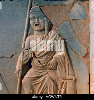 Bassorilievo in pietra / Sabratha / Steinrelief Foto Stock