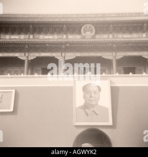 Ritratto di Mao - La Città Proibita - Pechino, Cina Foto Stock