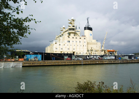 Rompighiaccio in Katajanokka Helsinki Finlandia Foto Stock