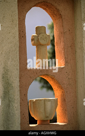 Kroatien dettaglio im Franziskanerkloster in Porat Insel Krk Croazia dettaglio nel monastero francescano di Porat Isola di Krk Foto Stock