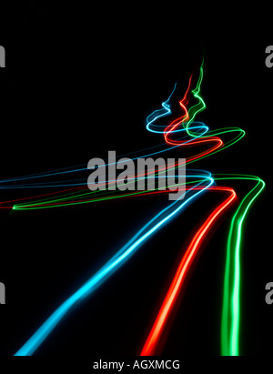 Il rosso, il verde e il blu o il suono delle onde luminose Foto Stock