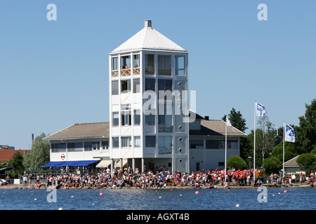 L'acqua lo stadio sportivo a Nyköping, Svezia Foto Stock