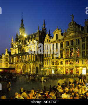La Grand Place di Bruxelles, in Belgio Foto Stock