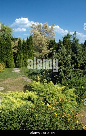 Giardini botanici Powsin vicino Varsavia POLONIA Foto Stock