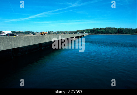 Mareomotrice La Rance Bretagna Francia Foto Stock