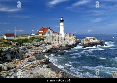 Portland Faro Faro di Portland Maine Foto Stock