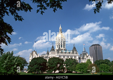 Hartford Connecticut State Capitol Building Foto Stock