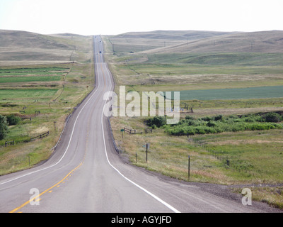 Lunga strada ovest americano Foto Stock