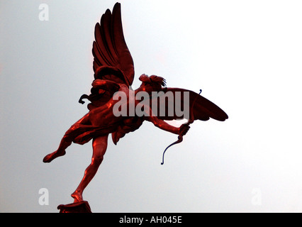 Statua di Eros, Piccadilly Circus, London, England, Regno Unito Foto Stock