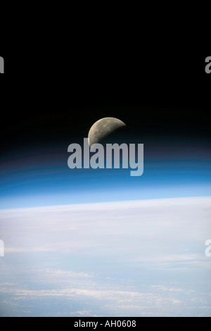 Luna luogo sulla terra Foto Stock