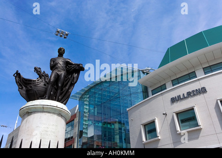 Statua di Ammiraglio Lord Nelson a Bullring, Birmingham, Regno Unito Foto Stock