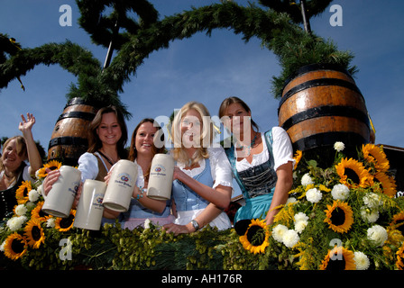 Oktoberfest a Monaco di Baviera Foto Stock