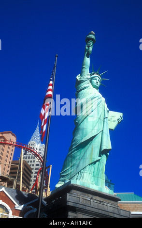 Las Vegas Hotel New York Statua della Libertà Nevada USA Stati Uniti d'America del Nord Foto Stock