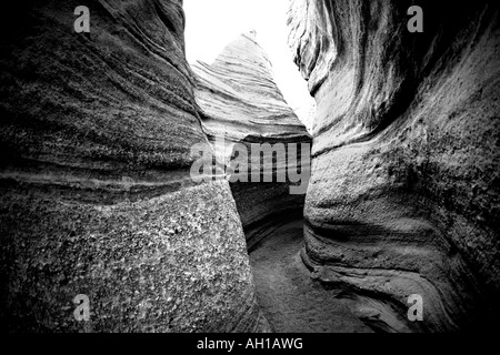 Slot canyon sulla tenda rocks trail kasha katuwe tent Rocks National Monument New Mexico Foto Stock