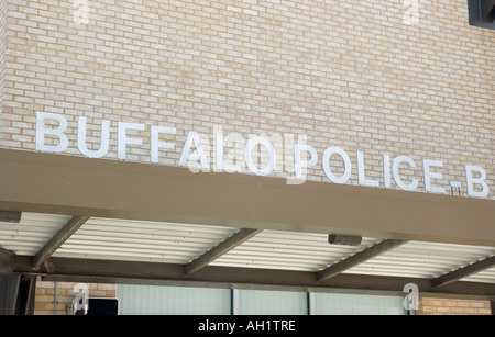 Accedere a una stazione di polizia di Buffalo, New York Foto Stock