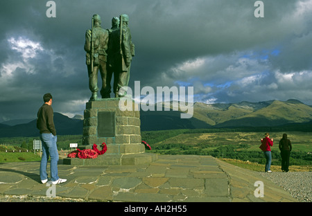 Commando War Memorial vicino a Spean Bridge Foto Stock