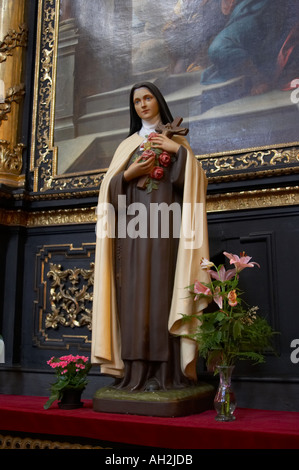 Santa Teresa di Lisieux, chiesa di Santa Maria della Vittoria di Praga Repubblica Ceca, Europa Foto Stock