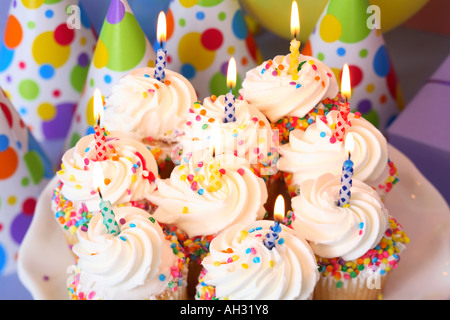 Tortini di compleanno Foto Stock