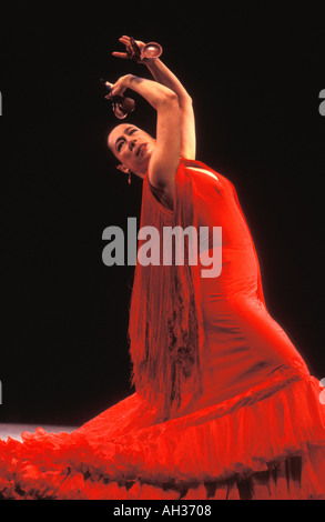 La ballerina di flamenco, il teatro Sadlers Wells, Londra, Regno Unito. Foto Stock
