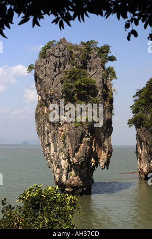 James Bond Island Khao Antonello Kan Koh Tapu Phang Nga Bay Thailandia Foto Stock